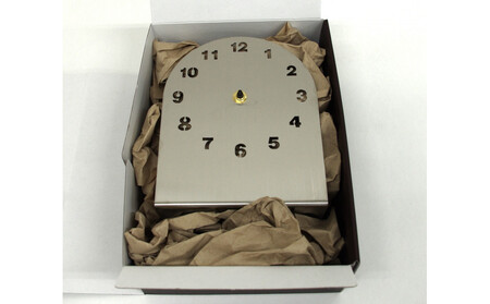 ステンレス 置き時計 ブラック インテリア モダン スタイリッシュ 時計【雑貨 日用品 人気 おすすめ 】