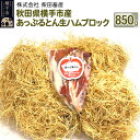 【ふるさと納税】秋田県横手市産 あっぷるとん生ハムブロック 850g