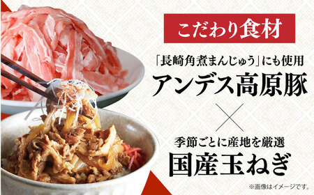【3回定期便】【簡易包装】長崎角煮まぶし5袋・豚どん5袋 岩崎本舗 [EAB077] 豚丼 角煮 定期 定期便