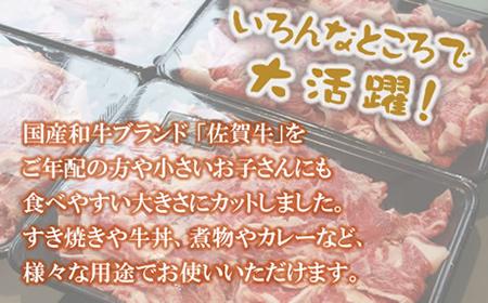 佐賀牛 細切れ肉 1,200g 300g×4パック つるや食品 C225-001