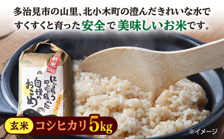 【令和5年産：玄米】 特別栽培米 コシヒカリ （5kg）+ 【美濃焼】 青雲かいらぎ　焼酎カップ （2個） 【山松加藤松治郎商店】[TEU056]