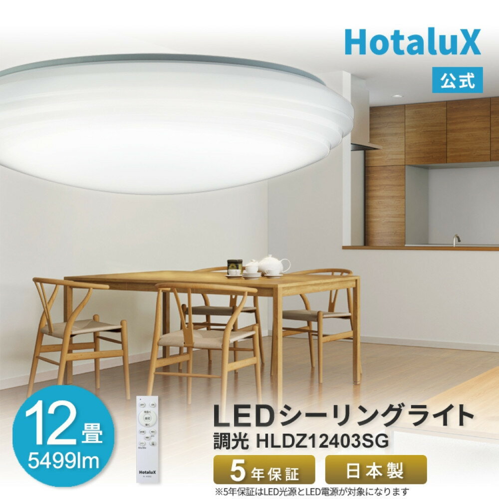 【ふるさと納税】ホタルクス LEDシーリングライト（～12畳） HLDZ12403SG