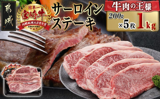 
                  【お届け時期を選べます】宮崎牛サーロインステーキ(200g×5枚)〔38-N402-S2026〕_(都城市) ステーキ 牛肉 宮崎牛 和牛 国産 サーロイン 1kg 贈答用 ギフト
                