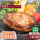 【ふるさと納税】【全6回定期便】A4ランク博多和牛入り特製生ハンバーグ150g×10個 糸島市 / 糸島ミートデリ工房 [ACA255] 70000円 7万円