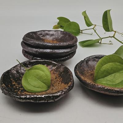 ふるさと納税 備前市 備前焼手びねり小皿5枚セット(登り窯)