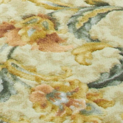 日本製 廊下カーペット 80cm×540cm 【オリエンタル更紗】 滑り止め加工 (グリーン)【1663952】