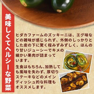 ふるさと納税 国富町 【野菜ソムリエサミット銀賞受賞!あなたにズッキーニ2kg(10本)】ヒダカファーム 宮崎県国富町 |  | 02