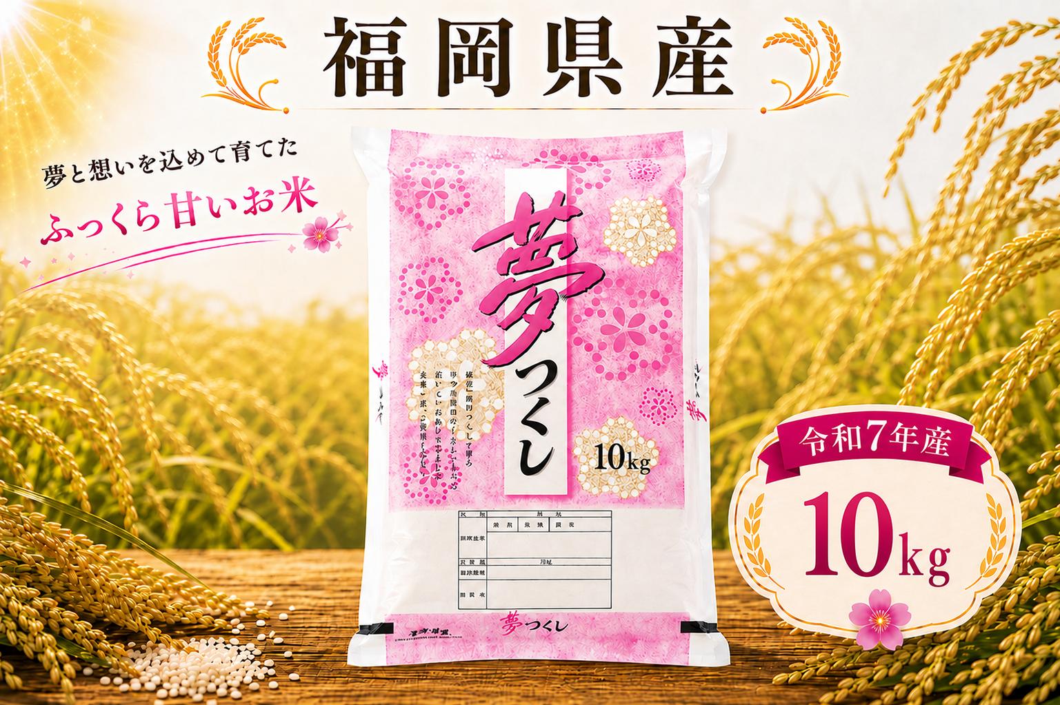 
                  【令和7年産】福岡県産 夢つくし 10kg 単品 ゆめつくし ユメツクシ 福岡産 福岡 ふるさと納税 米 お米 たなか農産 白米 米 お米 こめ コメ ライス ご飯 ごはん 美味しい 贈り物 国産 福岡県 柳川市 お取り寄せ 産地直送 yumetukushi
                