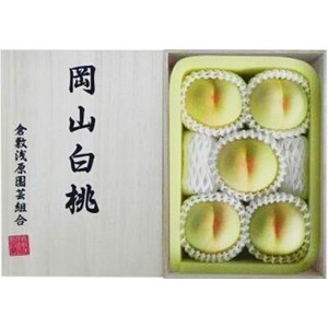岡山県産　白桃 5玉(1.5kg以上) 等級:ロイヤル 木箱入り【配送不可地域：離島・北海道・沖縄県】【1499101】