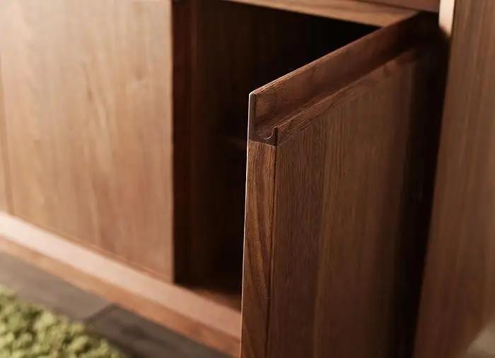 大川家具 レフライン 120cm リビングボード 収納 天然木ウォールナット 野中木工所