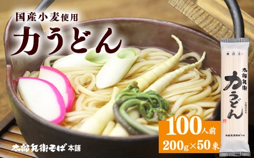 
                  スピード発送！ 力うどん 100人前（50束）【国産小麦使用】 麺 乾麺 うどん 饂飩 山形　044-F-TB045
                