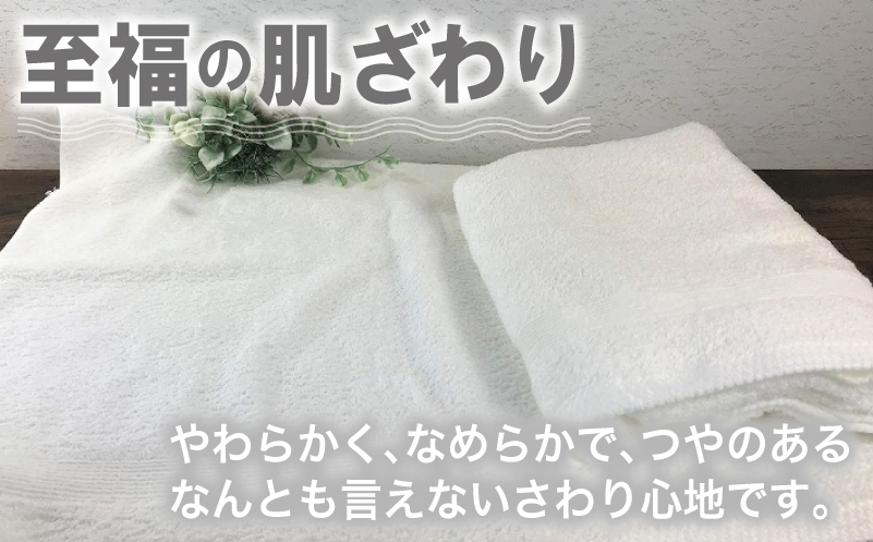 やわらかバスタオル 2枚セット（ホワイト）泉州タオル G1511