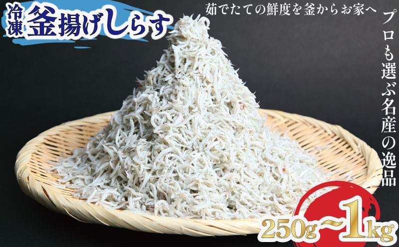 
                  釜揚げ しらす 250g~1kg 冷凍 鮮度 産地直送 しらす丼 海鮮 海鮮丼 魚介 魚 人気 オススメ 小分け 定番 ご飯 釜揚げしらす
                