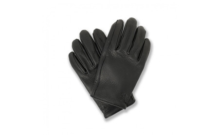 LAMP GLOVES -UTILITY GLOVE MID -(カラー：ブラック／サイズ：L)【革手袋 レザー グローブ 鹿革 メンズ レディース Lamp gloves ランプグローブス ミッド ドライビンググローブ バイカー ファッション 手袋 香川県 さぬき市】