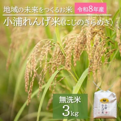ふるさと納税 日高町 令和8年産(2026年産)新米!小浦れんげ米(にじのきらめき)【無洗米】3kg