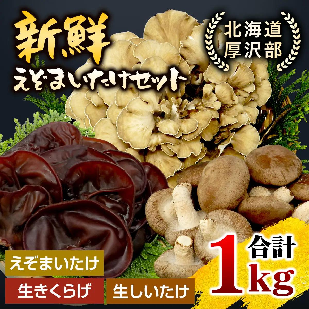 北海道厚沢部町産 新鮮えぞまいたけセット ASM004