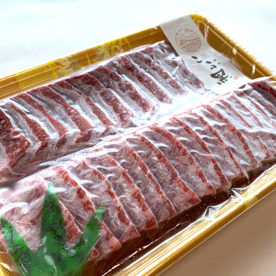 ＜こぶ黒＞赤身ロース焼肉用400g