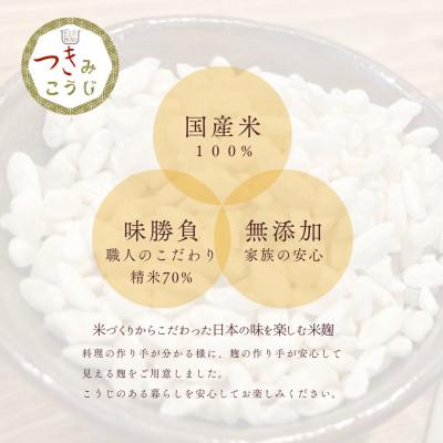 ふるさと納税 東村山市 つきみこうじ　無添加・国産米100%　やさしい旨みのふっくら麹　200g×4パック |  | 03