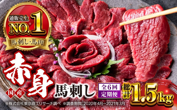 
                  【全6回定期便】国産 赤身馬刺しセット 約250g 熊本馬刺し ばさし 赤身 馬刺し 小分け 冷凍 馬肉 馬刺 ヘルシー 真空 パック おつまみ ジビエ 刺し身【株式会社 利他フーズ】 [AYBP027]
                