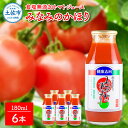 【ふるさと納税】みなみのかほり180ml×6本セット 池トマト 1本にトマト約3個分使用 トマトジュース トマト 100％ 食塩無添加 ドリンク 糖度6.5度以上 飲み物 健康 美味しい あっさり お取り寄せグルメ 箱入り 故郷納税 ふるさとのうぜい 7000円 返礼品 高知 高知県産