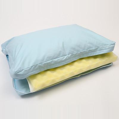 ふるさと納税 西郷村 自分で寝心地を調節できる羽毛カスタマイズマクラ(ブルー) |  | 01