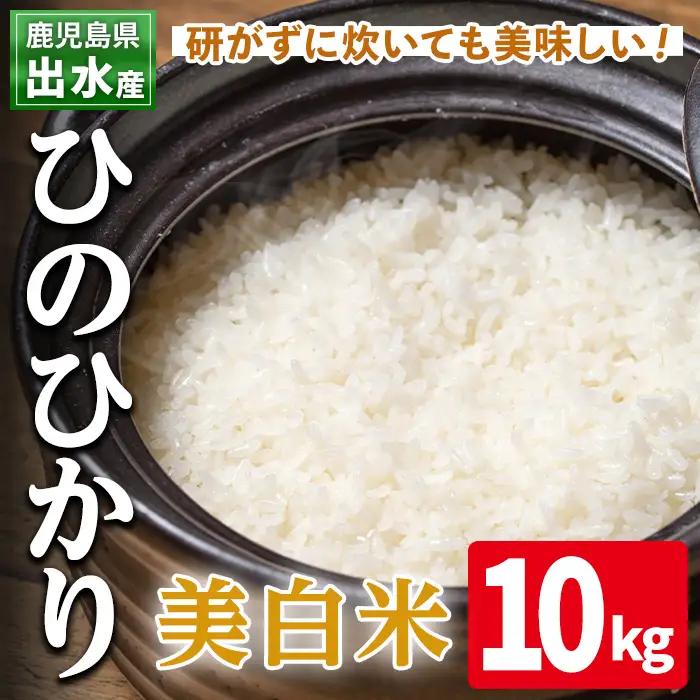 白米  美白米 ひのひかり 10kg 鹿児島県 出水市産 【田上商店】i501