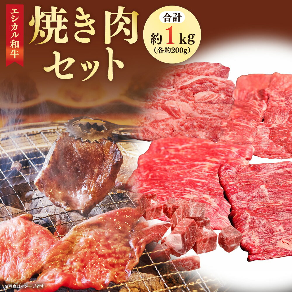 【ふるさと納税】【エシカル和牛】あか牛の極み・焼肉セット 計約1kg 各約200g モモ カルビ 煮込用 あか牛 和牛 牛肉 肉 お肉 薄切り スライス しゃぶしゃぶ すき焼き 鉄板焼 鍋 煮込み 焼肉 BBQ セット 国産 九州 熊本県 個装 冷凍 送料無料