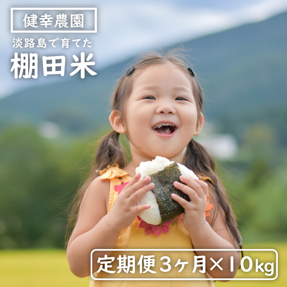 【定期便】健幸農園の棚田米 10kg×3ヵ月セット