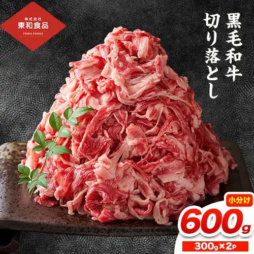 黒毛和牛 牛肉切り落とし 600g 300g×2P《90日以内に出荷予定(土日祝除く) 》