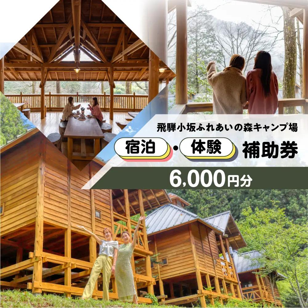 【のほほんパークひだおさか】宿泊・体験補助券（6,000円分）【a030-2】