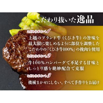 ふるさと納税 上越市 新潟県上越市 くびき牛100%ハンバーグ10個+岩の原赤ワインソース+ブルギニョンバター |  | 01
