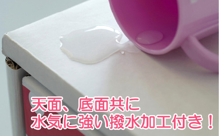 段ボール製チェスト5段Bタイプ(ブラウン) - デザインと手軽さにこだわった段ボール製チェスト