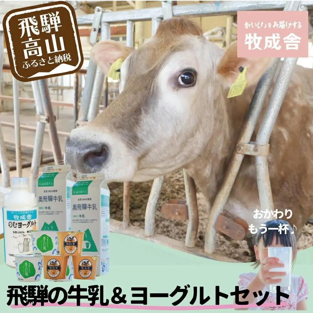 ＜牧成舎＞飛騨の牛乳屋のこだわり 牛乳＆ヨーグルト 乳製品4種 | DF016VC13