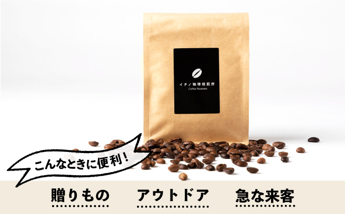 【全6回定期便】コーヒー豆のセット 200g×2パック（粉も選べる）《壱岐市》【イチノ珈琲焙煎所 】 コーヒー 珈琲 コーヒー豆 ストレートコーヒー おうち時間 自家焙煎 豆 粉 選べる [JEQ02
