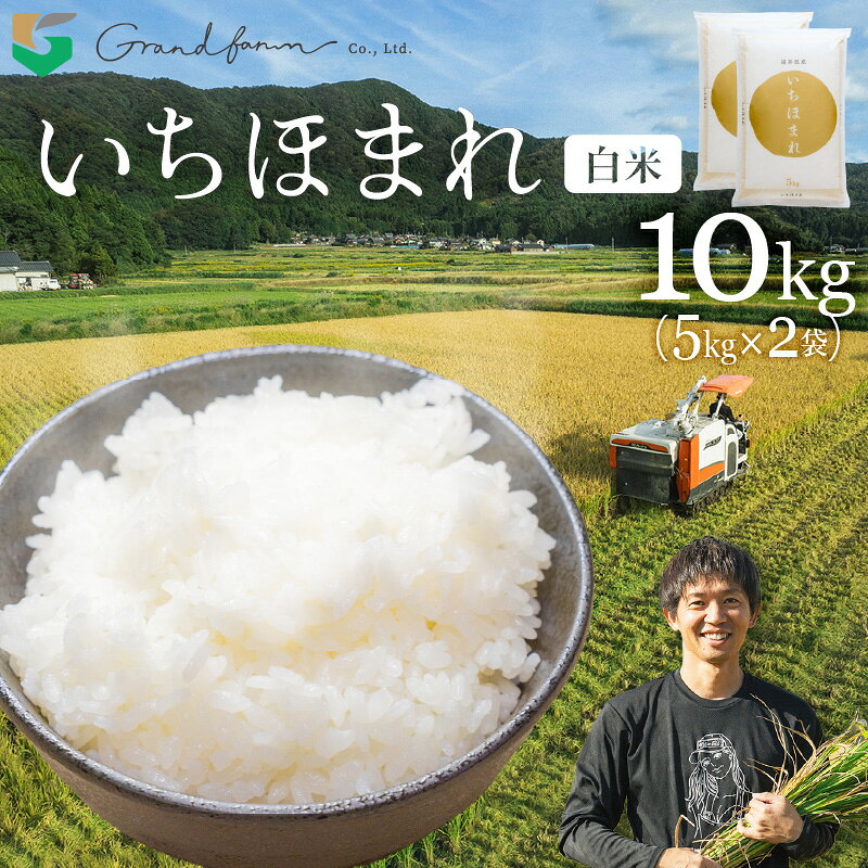【ふるさと納税】【先行予約】令和7年産 新米 いちほまれ 白米 10kg (5kg×2袋)【2025年11月上旬以降順次発送予定】