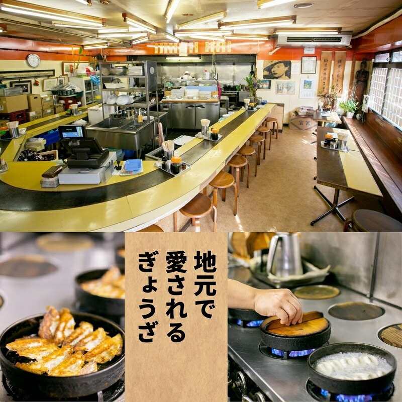 【6回定期便】本店鉄なべ冷凍ぎょうざと冷凍しそぎょうざ48個入り交互にお届け【040-0014】