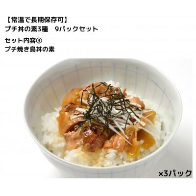 ふるさと納税 いわき市 【常温で長期保存可】 プチ丼の素3種  9パックセット |  | 02