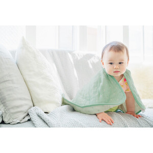 アンジェロラックス　６重ガーゼ スタイ＆ガーゼケットＳセット_袋入：ミントブルー【G0622】_1665665