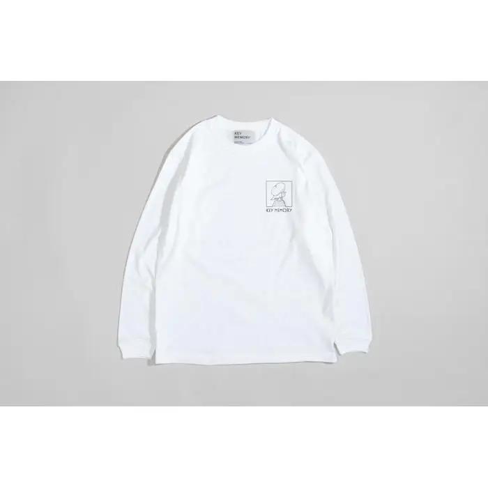 《3》【KEYMEMORY　鎌倉】ウィンドーイラストロングTシャツ　WHITE