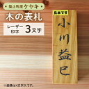 【ふるさと納税】【築上町産木材】ケヤキの木 の 表札 3文字《築上町》【京築ブランド館】19000円 [ABAI019]