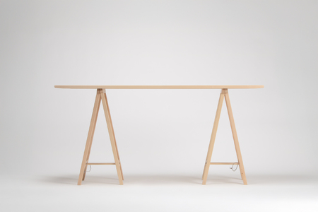 【木と暮らしの工房】シラカバ・ワークテーブル