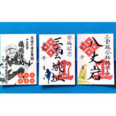 ふるさと納税 湖南市 御城印帳(赤色)&御城印3枚セット |  | 03