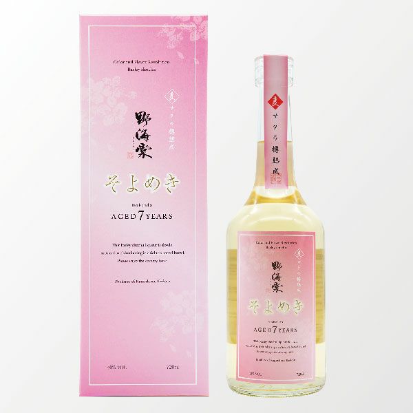 【ふるさと納税】【蔵直・限定品】麦焼酎 野海棠 そよめき 720ml (サクラ樽熟成 麦 7年) 40度以上 祁答院蒸溜所 本格焼酎 長期熟成 プレミアム ギフト プレゼント 贈答 父の日 お中元 お歳暮 BS-504 焼酎 サクラ樽