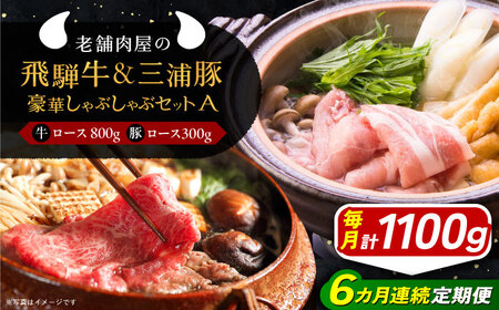 【6回定期便】しゃぶしゃぶセットA 飛騨牛ロース 三浦豚ロース[AUAJ046]しゃぶしゃぶセットしゃぶしゃぶしゃぶしゃぶしゃぶしゃぶ