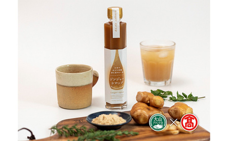 ジンジャーシロップ3本セット（大山ブランド会）無添加 生姜シロップ 生姜飲料 ジンジャーエール 生姜湯 しょうが