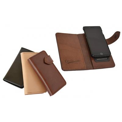 ふるさと納税 五城目町 キャッスルファイブレザーアート　レザーiPhoneXケース　ナチュラル