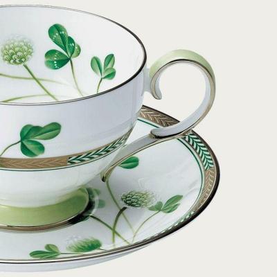 ふるさと納税 名古屋市 ノリタケ「しろつめくさ」ティー・コーヒー碗皿ペアセット(金・銀) |  | 02