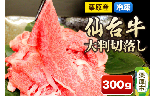 栗原産仙台牛 大判切落し 300g