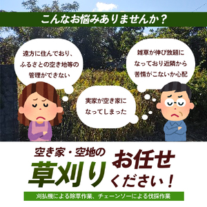 草刈サービス（空家、空地管理）100平米まで