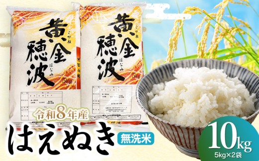 【令和8年産 新米】はえぬき 無洗米10kg(5kg×2袋) 山形県鶴岡市 らん工房 | 10キロ 米 お米 おこめ コメ こめ 食品 ご飯 ごはん おいしい お取り寄せ 農家直送 お弁当 おにぎり 東北 国産 おすすめ 人気 返礼品
